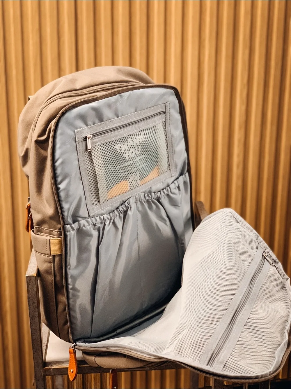 BabbleRoo Diaper Bag— Taupe